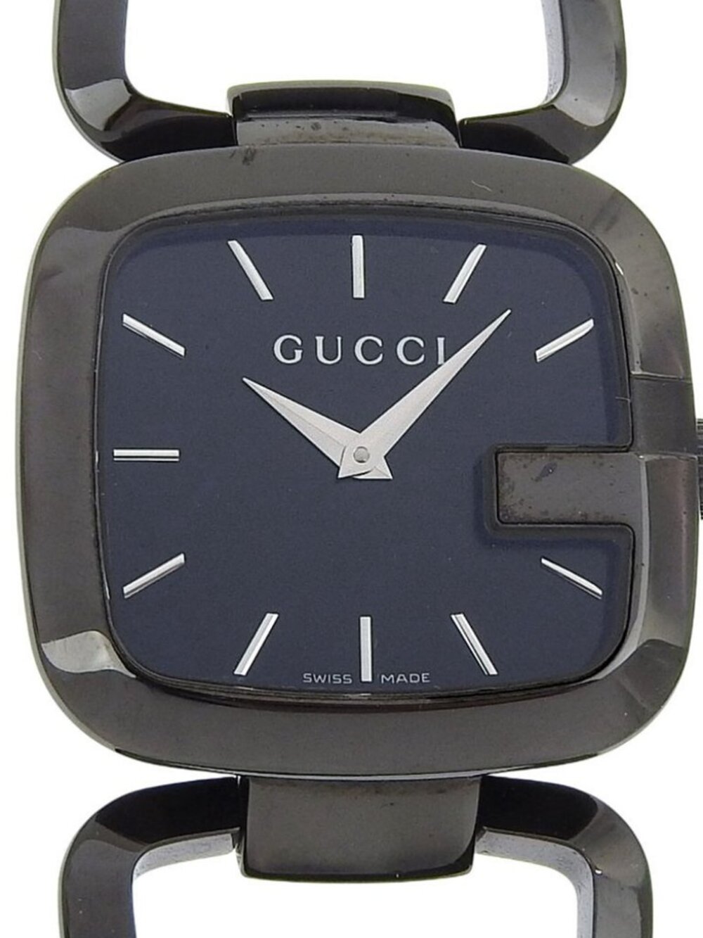 GUCCI G collection Watches 125.4 blackDial Stainless Steel Quartz Analog d... - Picture 8 of 13